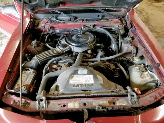 1MEBP9233GH729197 - 1986 MERCURY COUGAR RED photo 7