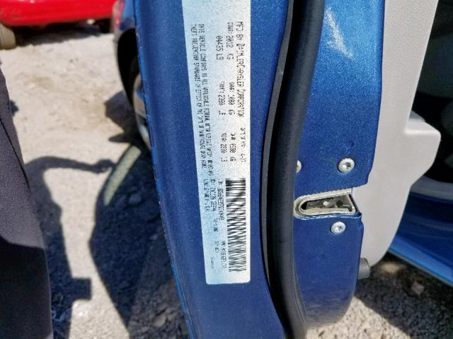 1B3HB48B57D343448 - 2007 DODGE CALIBER SX BLUE photo 10