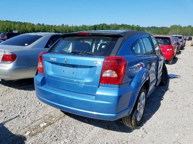 1B3HB48B57D343448 - 2007 DODGE CALIBER SX BLUE photo 4