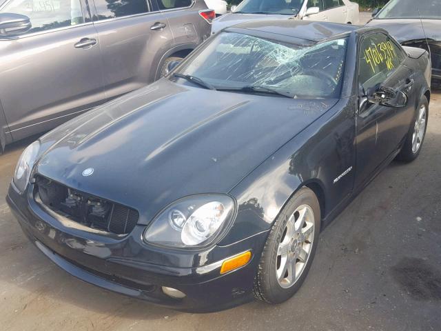 WDBKK49F93F275349 - 2003 MERCEDES-BENZ SLK 230 KO BLACK photo 2