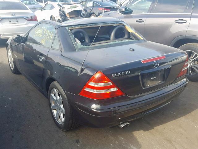 WDBKK49F93F275349 - 2003 MERCEDES-BENZ SLK 230 KO BLACK photo 3