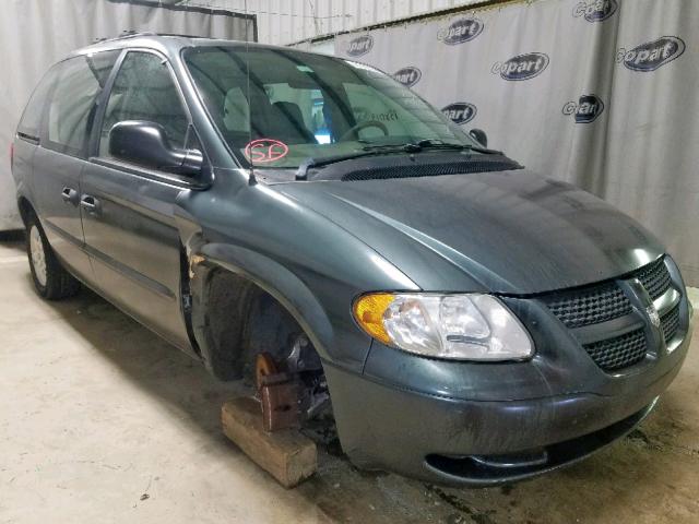 1B4GP253X2B603597 - 2002 DODGE CARAVAN SE GREEN photo 1