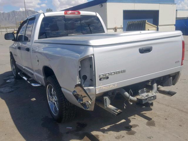 1D7HA18D34S738310 - 2004 DODGE RAM 1500 S SILVER photo 3