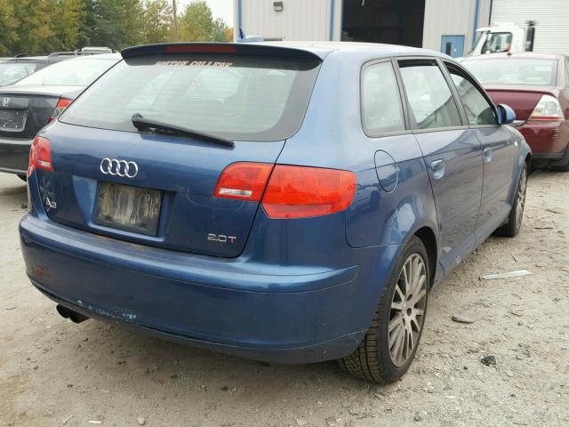 WAUMF68P36A000921 - 2006 AUDI A3 2.0 SPO BLUE photo 4