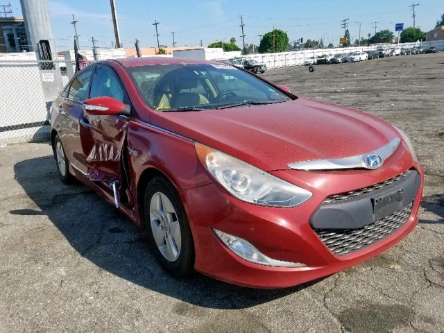 KMHEC4A41CA034125 - 2012 HYUNDAI SONATA HYB MAROON photo 1