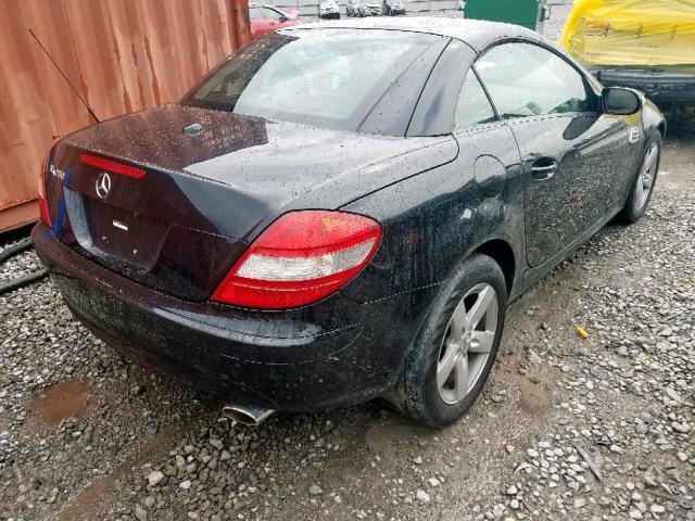 WDBWK54F76F128191 - 2006 MERCEDES-BENZ SLK 280 BLACK photo 4