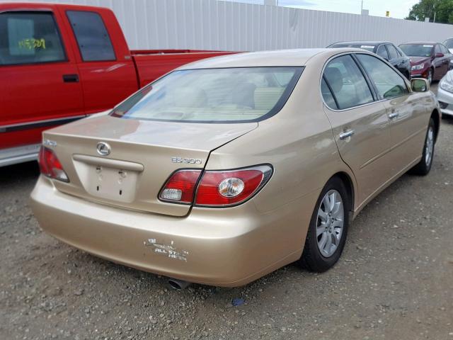 JTHBF30G230128958 - 2003 LEXUS ES 300 GOLD photo 4