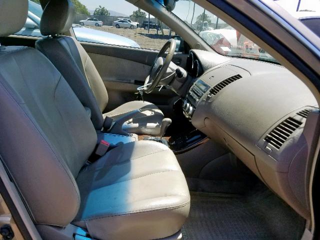 1N4BL11D95C291472 - 2005 NISSAN ALTIMA SE BROWN photo 5