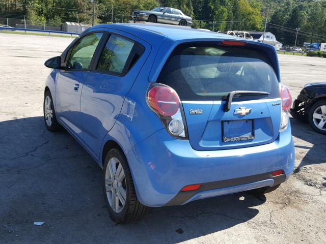 KL8CB6S95EC503222 - 2014 CHEVROLET SPARK LS BLUE photo 3