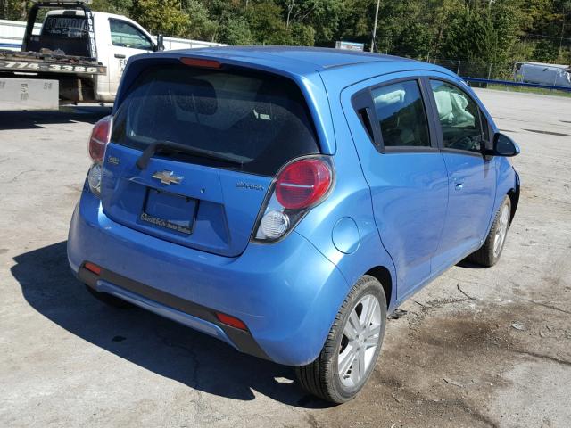 KL8CB6S95EC503222 - 2014 CHEVROLET SPARK LS BLUE photo 4