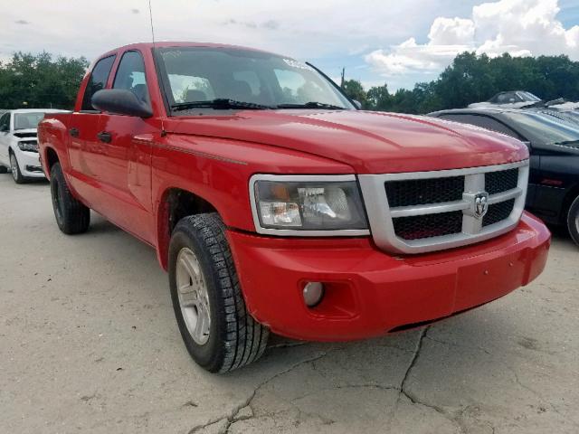 1D7RW3GK5BS667111 - 2011 DODGE DAKOTA SLT RED photo 1