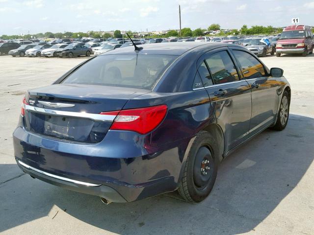 1C3CCBAG1EN137491 - 2014 CHRYSLER 200 LX BLUE photo 4