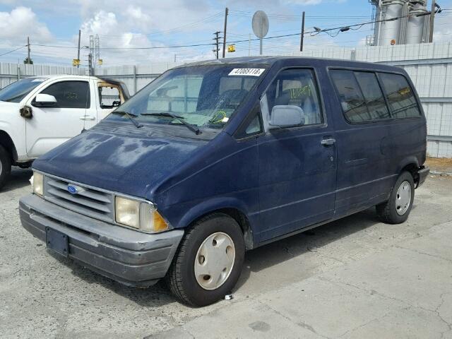 1FMCA11U3SZA33313 - 1995 FORD AEROSTAR BLUE photo 2