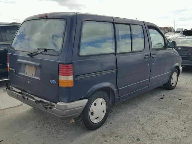 1FMCA11U3SZA33313 - 1995 FORD AEROSTAR BLUE photo 4