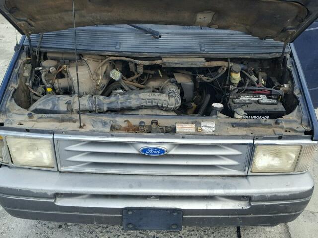 1FMCA11U3SZA33313 - 1995 FORD AEROSTAR BLUE photo 7