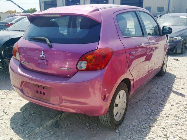 ML32A3HJ2FH007744 - 2015 MITSUBISHI MIRAGE DE PURPLE photo 4