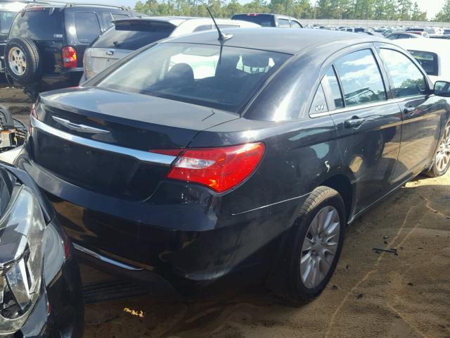 1C3CCBAB4CN172527 - 2012 CHRYSLER 200 LX BLACK photo 4