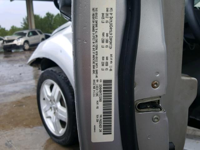 1B3HB48B47D152068 - 2007 DODGE CALIBER SX SILVER photo 10