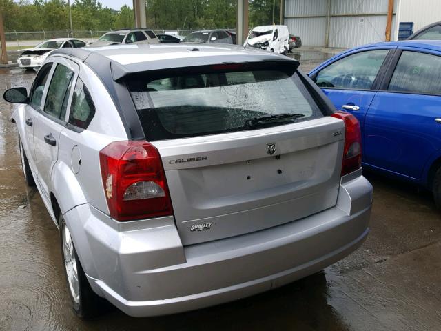 1B3HB48B47D152068 - 2007 DODGE CALIBER SX SILVER photo 3