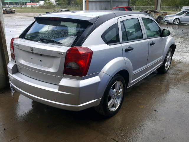 1B3HB48B47D152068 - 2007 DODGE CALIBER SX SILVER photo 4