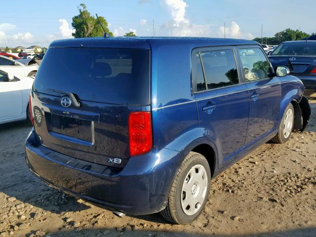 JTLKE50E081021928 - 2008 TOYOTA SCION XB 蓝色 照片 4