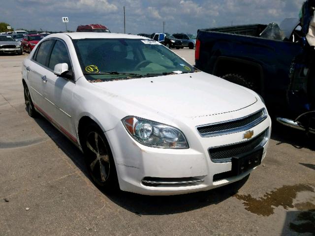 1G1ZC5EU0CF312675 - 2012 CHEVROLET MALIBU 1LT WHITE photo 1