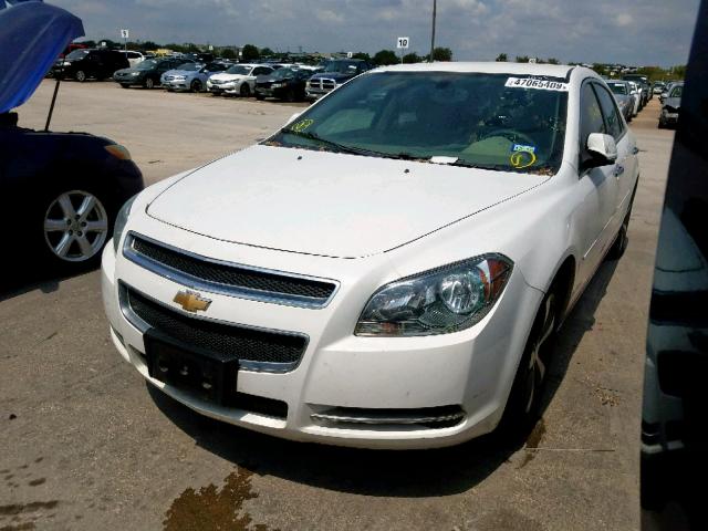 1G1ZC5EU0CF312675 - 2012 CHEVROLET MALIBU 1LT WHITE photo 2