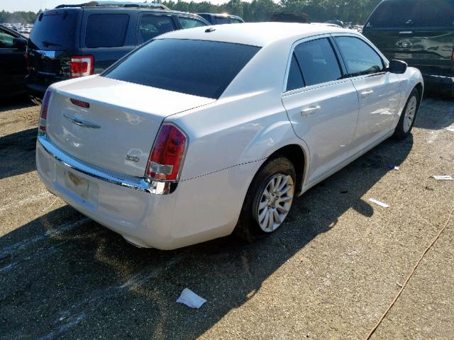 2C3CCAAG8EH307123 - 2014 CHRYSLER 300 WHITE photo 4