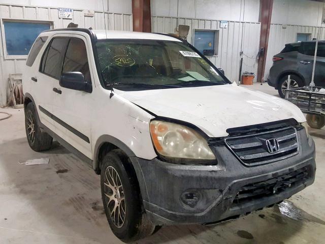 JHLRD685X6C023620 - 2006 HONDA CR-V LX WHITE photo 1