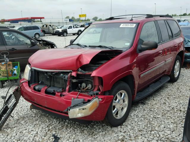 1GKDT13S142264466 - 2004 GMC ENVOY RED photo 2