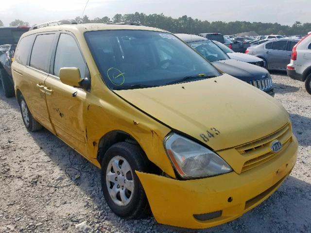 KNDMG4C36A6324692 - 2010 KIA SEDONA LX YELLOW photo 1