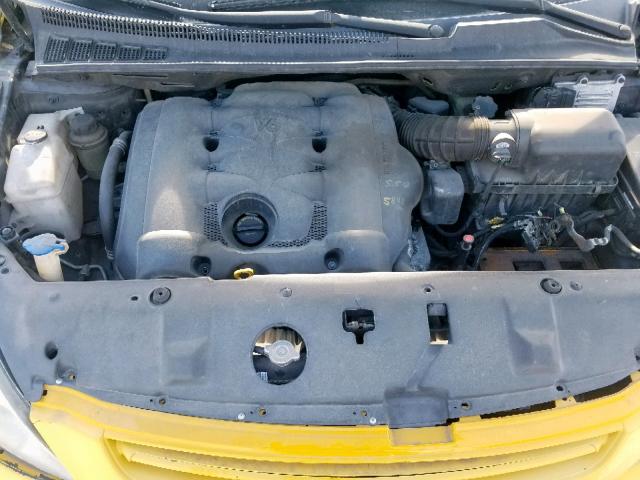 KNDMG4C36A6324692 - 2010 KIA SEDONA LX YELLOW photo 7