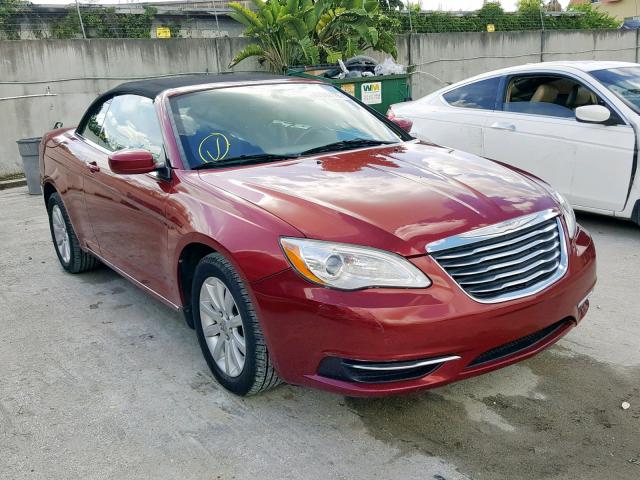 1C3BCBEBXCN134306 - 2012 CHRYSLER 200 TOURIN RED photo 1