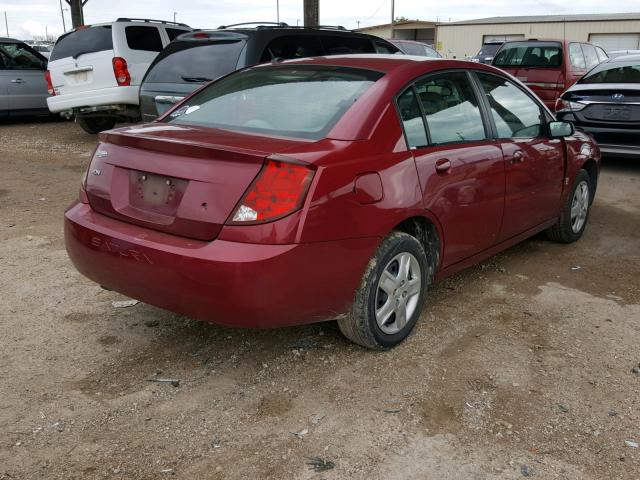 1G8AJ55F37Z190470 - 2007 SATURN ION LEVEL RED photo 4