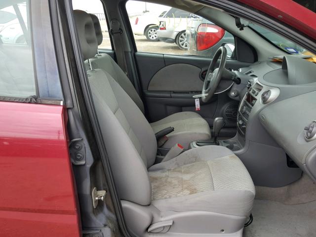 1G8AJ55F37Z190470 - 2007 SATURN ION LEVEL RED photo 5