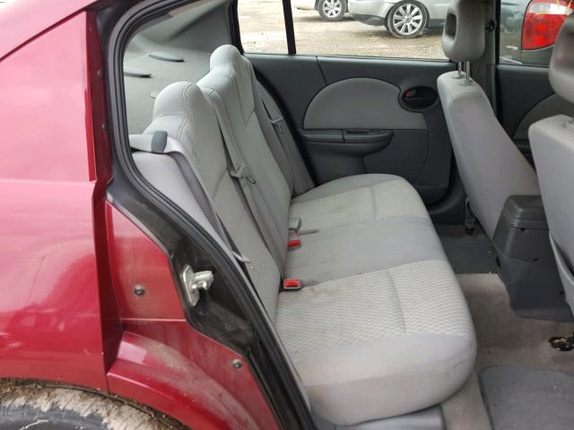 1G8AJ55F37Z190470 - 2007 SATURN ION LEVEL RED photo 6