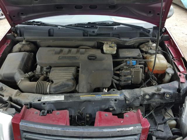 1G8AJ55F37Z190470 - 2007 SATURN ION LEVEL RED photo 7