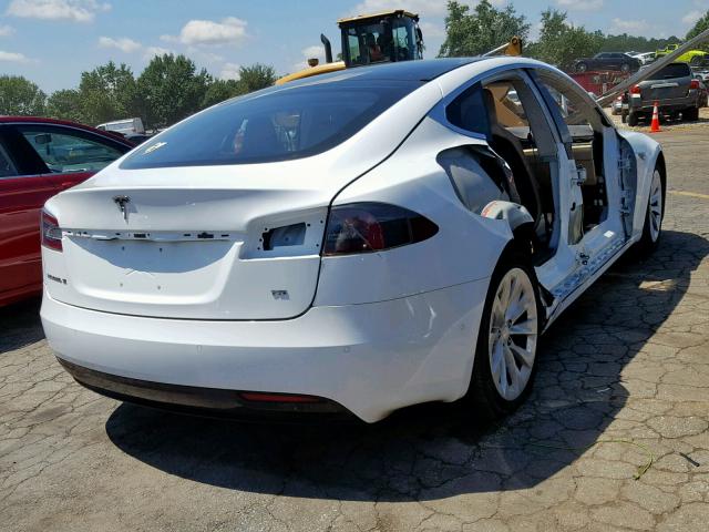 5YJSA1E14GF156079 - 2016 TESLA MODEL S أبيض صورة 4