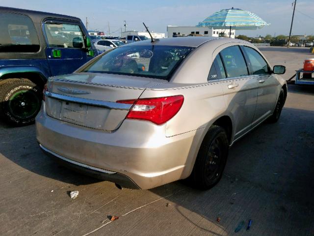 1C3CCBAG7EN103846 - 2014 CHRYSLER 200 LX GOLD photo 4