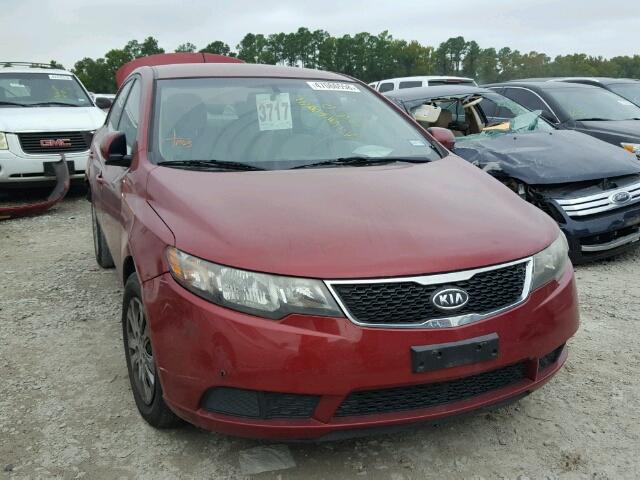 KNAFU4A21C5518452 - 2012 KIA FORTE EX RED photo 1