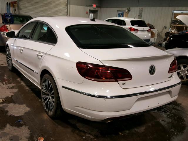 WVWGU7AN6EE534880 - 2014 VOLKSWAGEN CC VR6 4MO WHITE photo 3