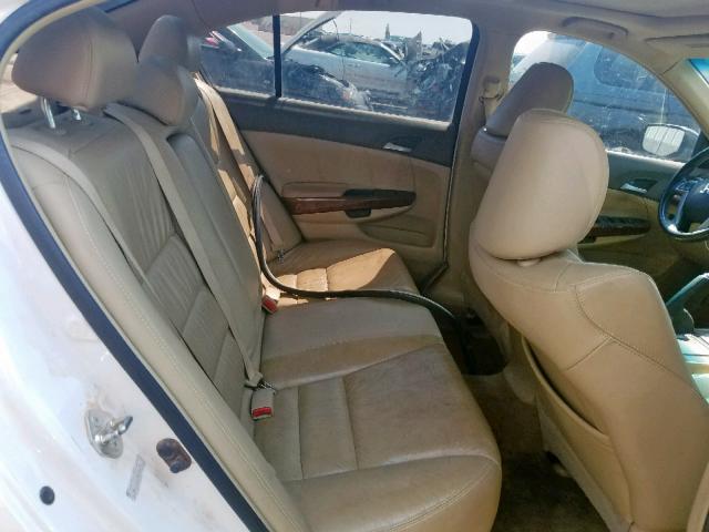 1HGCP36838A026090 - 2008 HONDA ACCORD EXL WHITE photo 6