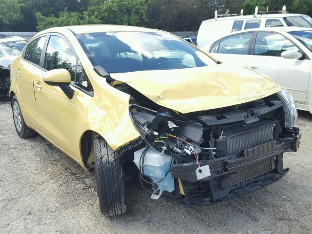 KNADM4A32G6547586 - 2016 KIA RIO LX YELLOW photo 1