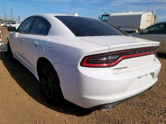 2C3CDXHG9GH112656 - 2016 DODGE CHARGER SX WHITE photo 3