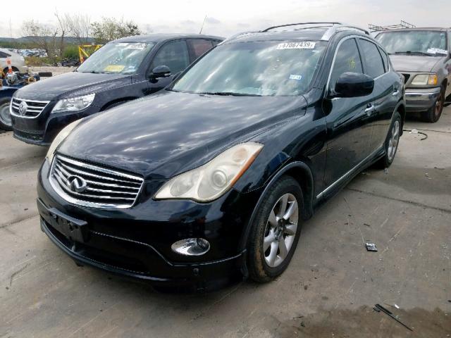 JNKAJ09E58M306548 - 2008 INFINITI EX35 BASE BLACK photo 2