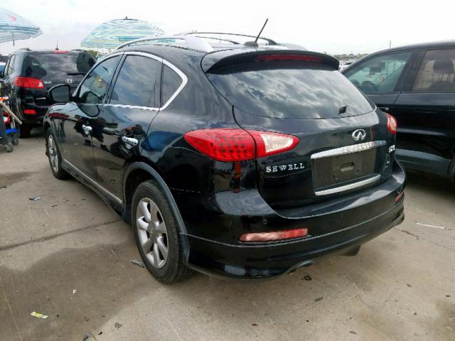 JNKAJ09E58M306548 - 2008 INFINITI EX35 BASE BLACK photo 3