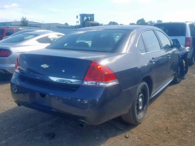 2G1WD5EM0A1254605 - 2010 CHEVROLET IMPALA POL BLACK photo 4