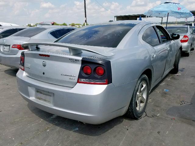 2B3KA33V59H509199 - 2009 DODGE CHARGER SX SILVER photo 4