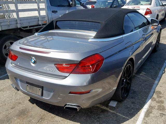 WBALZ3C57CDL73011 - 2012 BMW 650 I GRAY photo 4