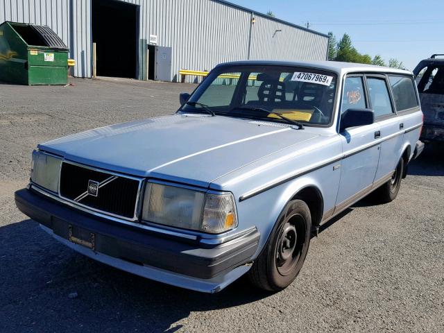 YV1AA885XM1901340 - 1991 VOLVO 240 BASE BLUE photo 2